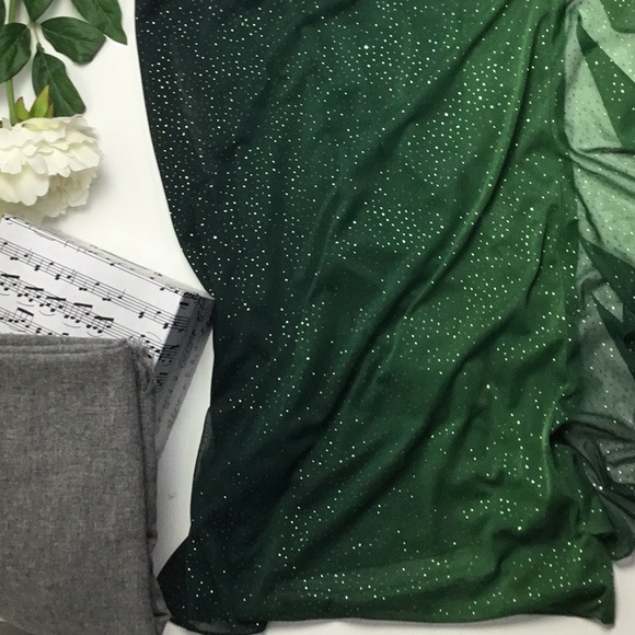 Blondie nites long  dress size 3 color green - Picture 2 of 7